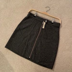 Madewell Wool Mini-skirt (Grey)